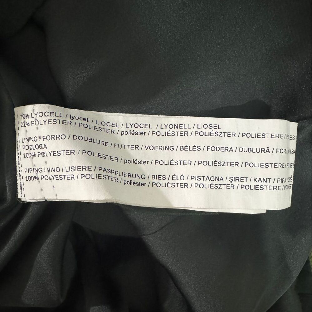 Mango Suits Double Breasted Crinkle Blazer Dark G… - image 8